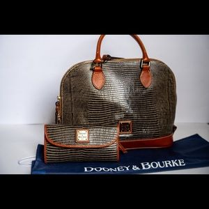 Dooney and Bourke handbag with wallet and dust bag